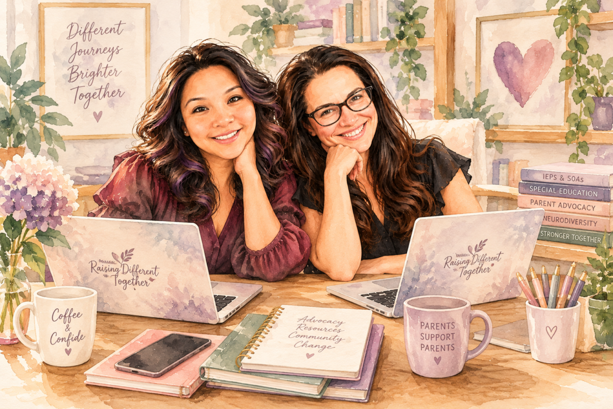 Danielle and Casey, co-founders of Raising Different Together