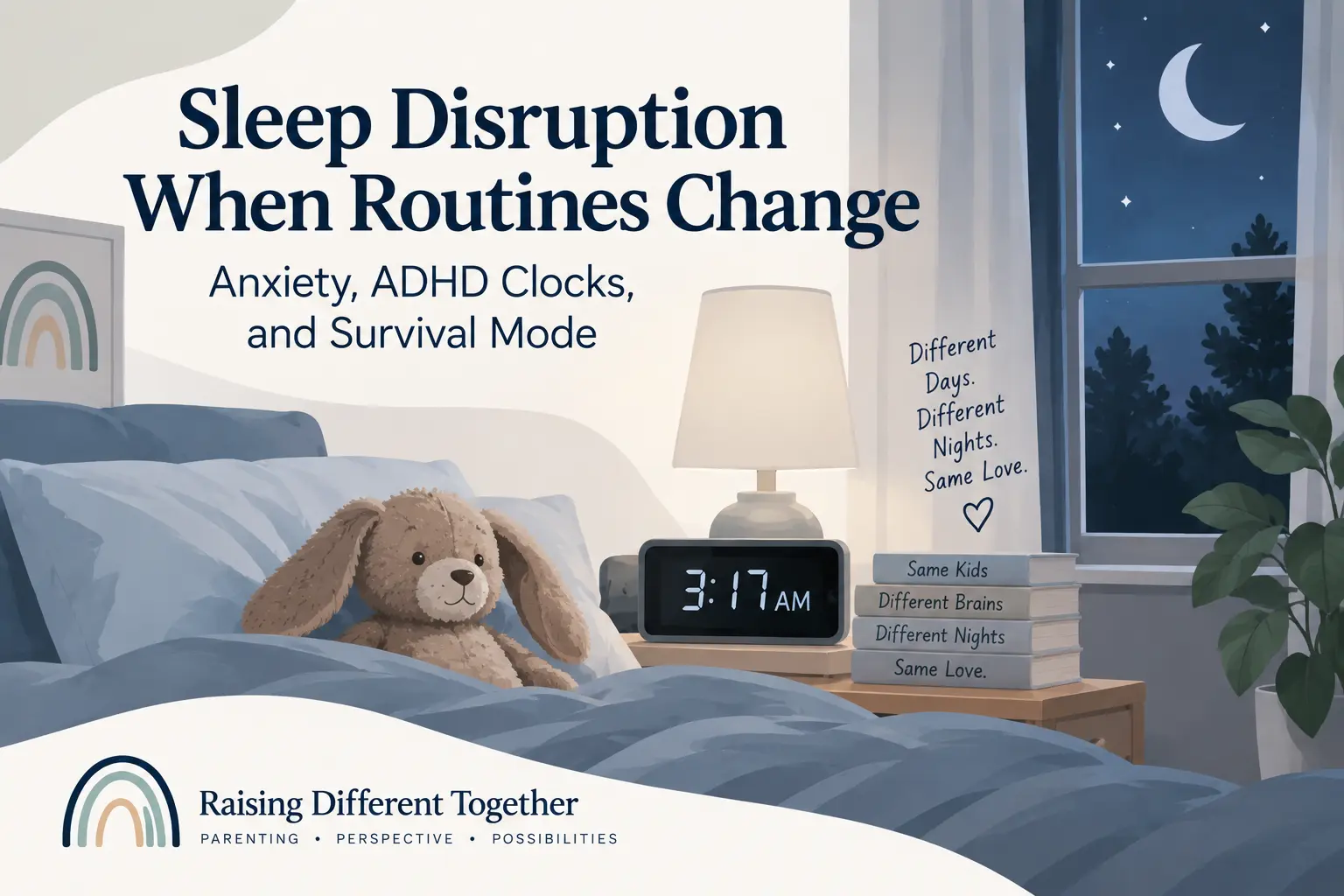 Sleep Disruption When Routines Change: Anxiety, ADHD Clocks, and Survival Mode